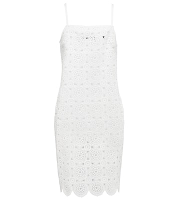 Silke cotton-blend crochet minidress | Rotate