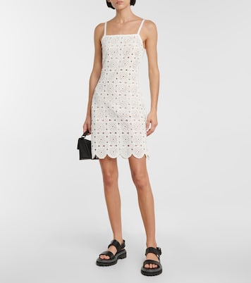 Silke cotton-blend crochet minidress | Rotate