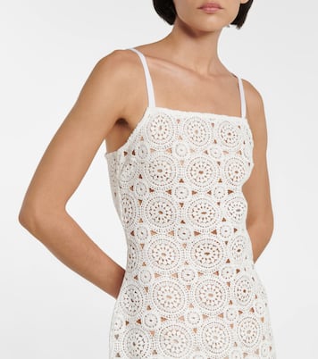 Silke cotton-blend crochet minidress | Rotate