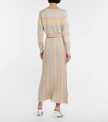 Cropped-Cardigan Asteria aus Strick | LoveShackFancy