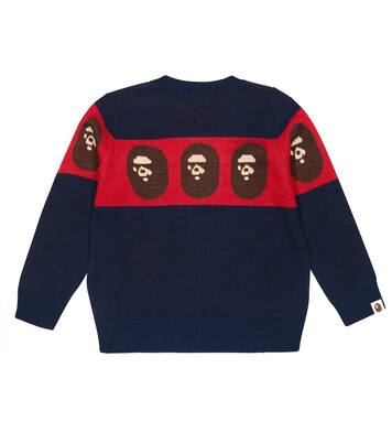 Intarsia wool-blend sweater | BAPE Kids