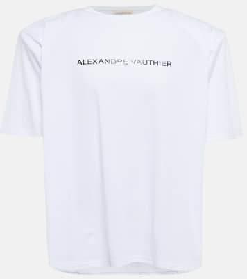 T-shirt in jersey di cotone con logo | Alexandre Vauthier