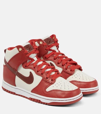 Baskets Dunk High en cuir | Nike