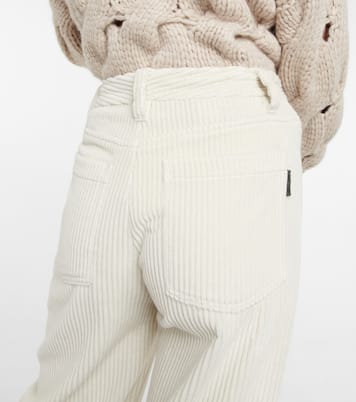 High-Rise-Hose aus Cord | Brunello Cucinelli
