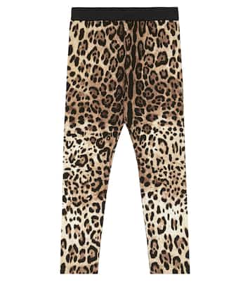 Leggings de jersey con estampado | Dolce&Gabbana Kids