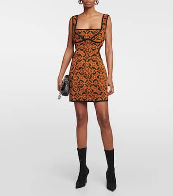 Jacquard cutout cotton minidress | Marine Serre