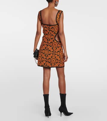 Jacquard cutout cotton minidress | Marine Serre