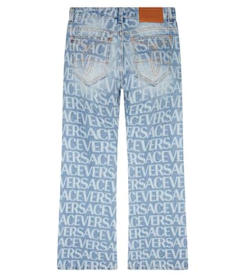 Logo flared jeans | Versace Kids