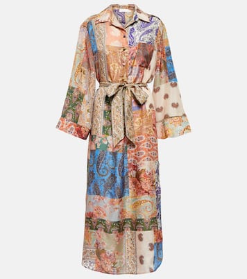 Bedrucktes Midikleid Devi aus Seide | Zimmermann