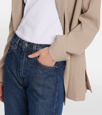Jean droit Twisted Seam à taille mi-haute | Toteme
