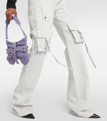 Low-Rise-Cargohose aus Denim | Blumarine
