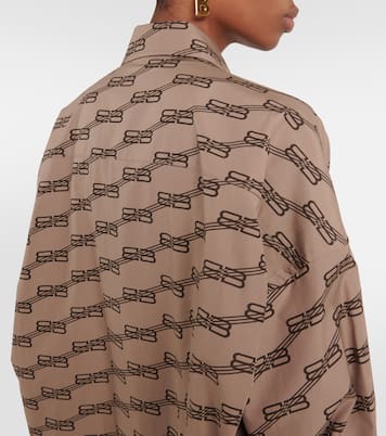 Abito midi Cocoon in cotone | Balenciaga
