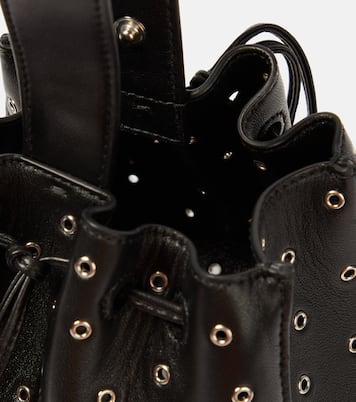Rose Marie Mini embellished leather clutch | Alaïa