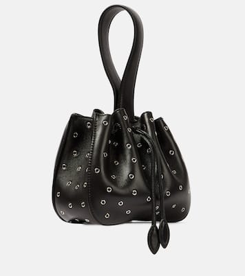 Rose Marie Mini embellished leather clutch | Alaïa