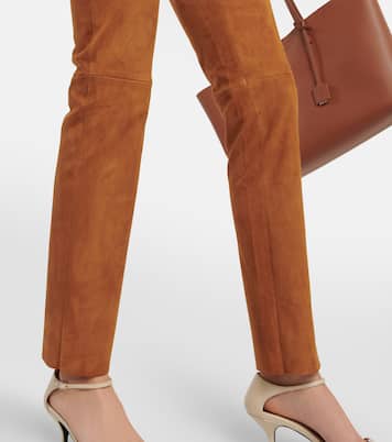 Pantalon slim Jacky en daim | Stouls