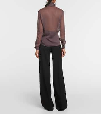 Blusa in crêpe di seta | Saint Laurent