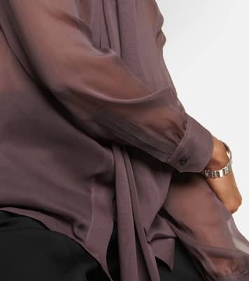 Blusa in crêpe di seta | Saint Laurent