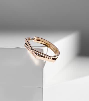 Boucle d’oreille unique Antifer en or rose 18 ct et diamants | Repossi