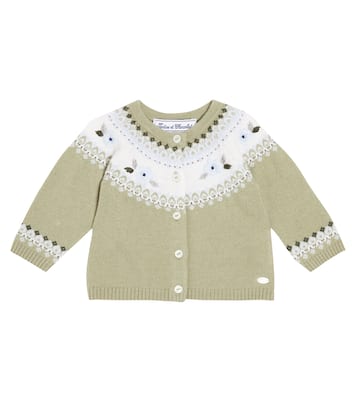 Baby - Cardigan misto lana con intarsi | Tartine et Chocolat