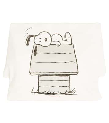 Baby Snoopy cotton onesie, beanie, and cushion cover set | Monnalisa