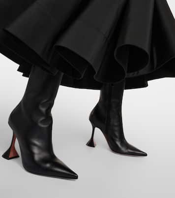 Ankle Boots Giorgia 95 aus Leder | Amina Muaddi