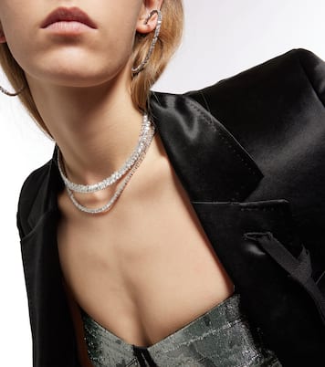 Collier Classic en or blanc 18 ct et diamants | Suzanne Kalan