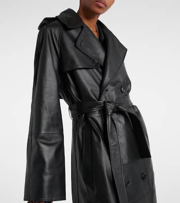 Gabardina de piel | Wardrobe.NYC
