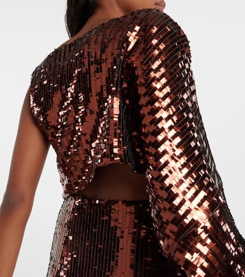 Top Eric asymétrique à sequins | Taller Marmo