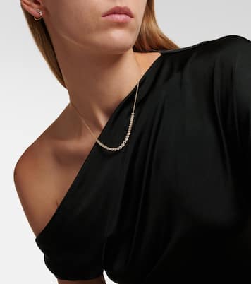 Collier Let It Slide en or 10 ct et diamants | Stone and Strand