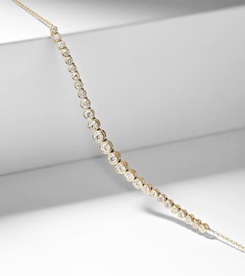 Collier Let It Slide en or 10 ct et diamants | Stone and Strand