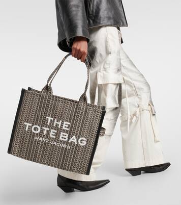 The Large monogram canvas tote bag | Marc Jacobs