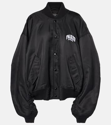 Giacca varsity Paris in raso | Balenciaga