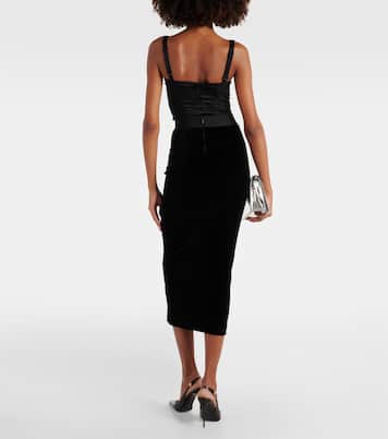Falda tubo de terciopelo | Dolce&Gabbana