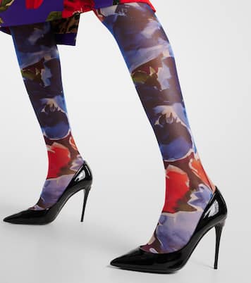 Collant in tulle con stampa | Dolce&Gabbana