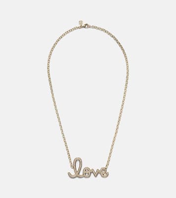 Love 14kt gold necklace with diamonds | Sydney Evan