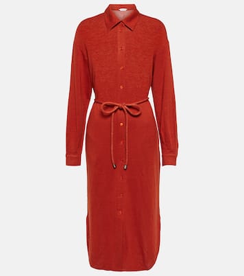 Leisure - Abito midi Bormida in misto lino | Max Mara
