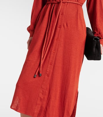 Leisure - Abito midi Bormida in misto lino | Max Mara