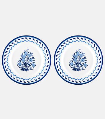Jaipur set of 2 dinner plates | Aquazzura Casa