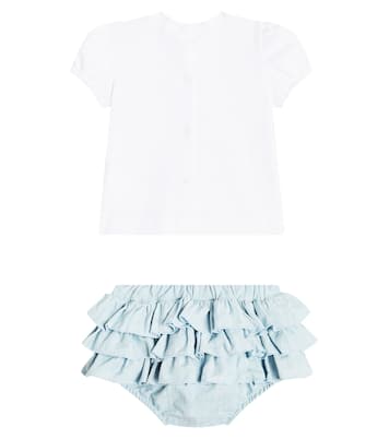 Baby T-shirt and ruffled shorts set | Monnalisa