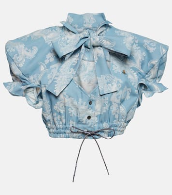 Crop top de algodón en jacquard | Vivienne Westwood