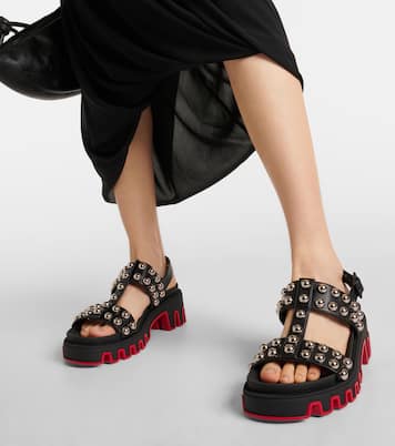 Sandali Duniclou in pelle con borchie | Christian Louboutin