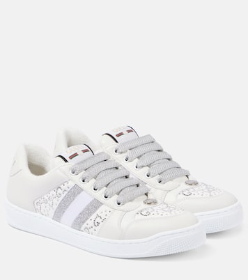 Verzierte Sneakers Screener aus Leder | Gucci