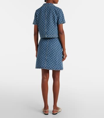 Top raccourci GG en jean | Gucci