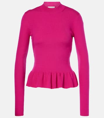 Jersey en mezcla de lana con volantes | Nina Ricci