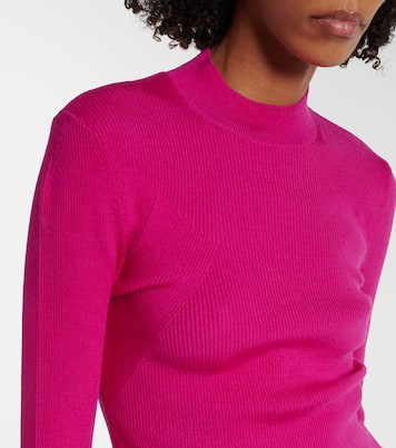 Jersey en mezcla de lana con volantes | Nina Ricci