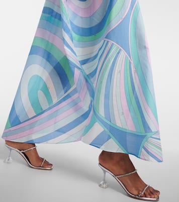 Caftano Iride in cotone con stampa | Pucci