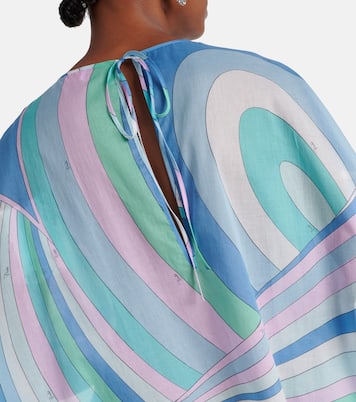 Caftano Iride in cotone con stampa | Pucci