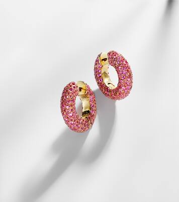 Boucles d'oreilles Blossom Bubble en or 18 ct et saphirs | Octavia Elizabeth