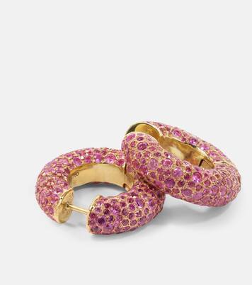 Boucles d'oreilles Blossom Bubble en or 18 ct et saphirs | Octavia Elizabeth
