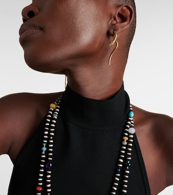 Boucles d'oreilles Boa en or 18 ct et émeraudes | Ileana Makri